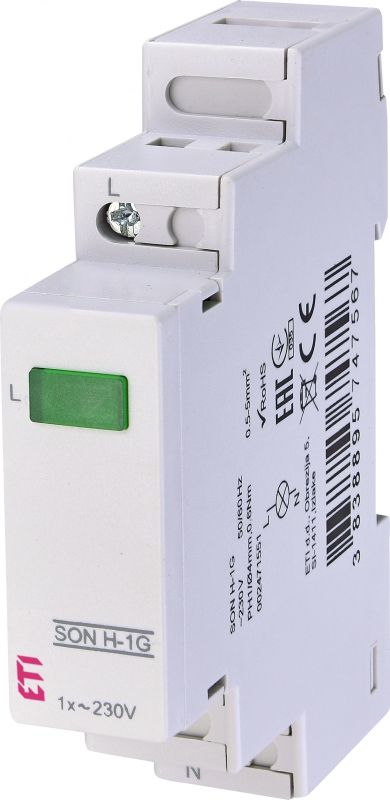 SYGNALIZATOR OBECNOŚCI NAPIĘCIA (1 X ZIELONA LED) SON H-1G - 002471551 - ETI