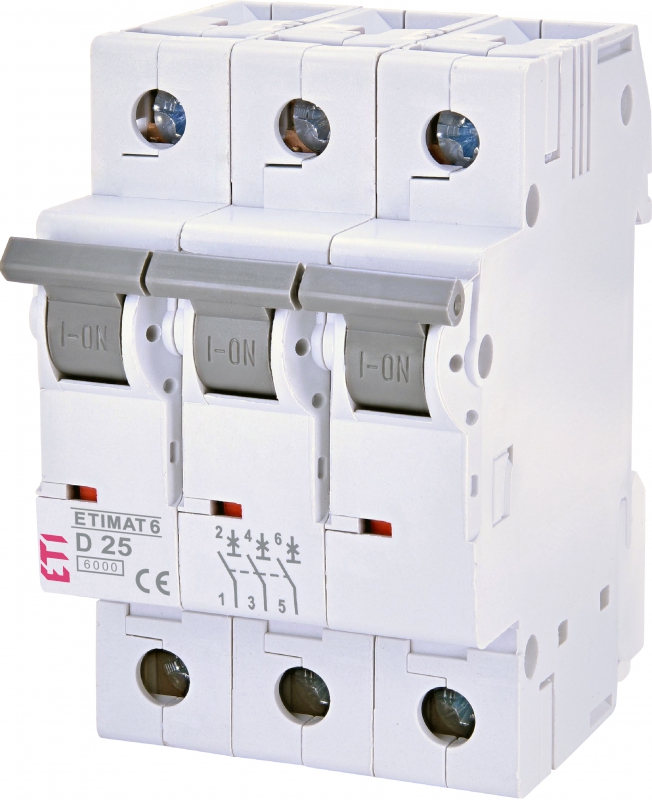 WYŁĄCZNIK NADPRĄDOWY ETIMAT 6 3P D25 - 002164518 - ETI