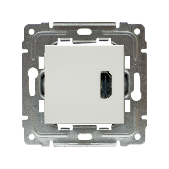 GNIAZDO MULTIMEDIALNE HDMI, BEZ RAMKI BIAŁY DANTE. - 450450 - KOS