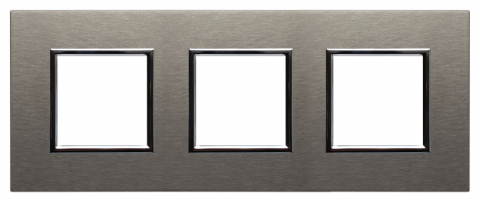 RAMKA POTRÓJNA INOX DANTE - 4541283 - KOS