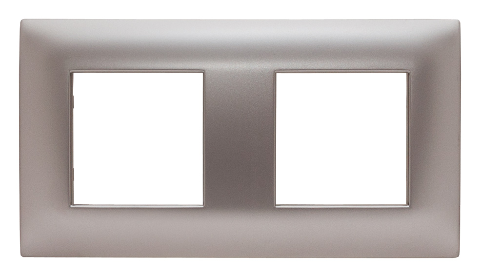 RAMKA PODWÓJNE INOX DANTE. - 454182 - KOS