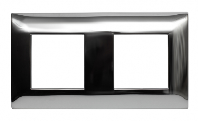 RAMKA PODWÓJNE CHROME DANTE. - 457082 - KOS