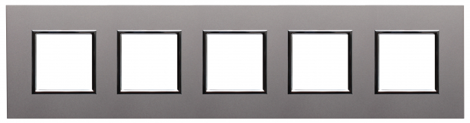 RAMKA PIĘCIOKROTNA METALOWA ALUMINUM DANTE - 4542285 - KOS