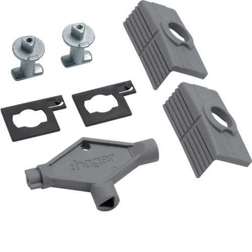 ZAMEK METAL WKŁADKA TRÓJKĄTNA Z KLUCZEM 8MM UNIVERS NHC ORION PLUS - FL93Z - HAGER
