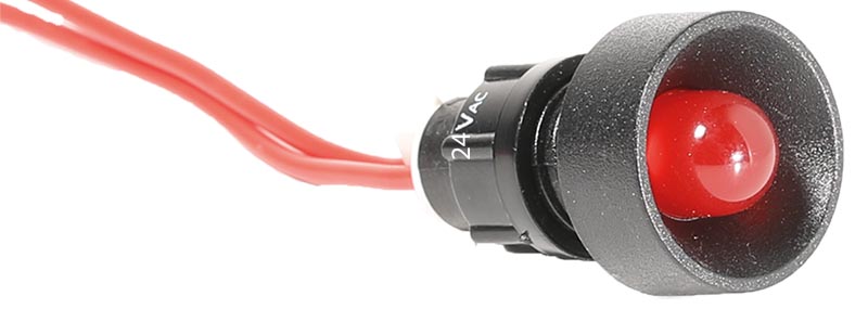 LAMPKA SYGNALIZACYJNA LED D=10MM CZERWONA 24V AC LS LED 10 R 24AC - 004770808 - ETI