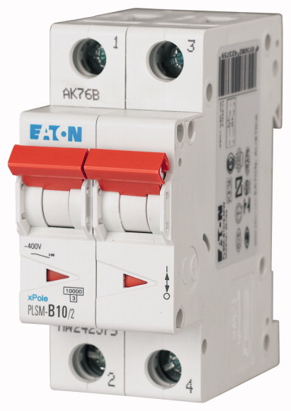 WYŁĄCZNIK NADPRĄDOWY 2-POLOWY PLSM-C10/2-MW. - 242401 - EATON