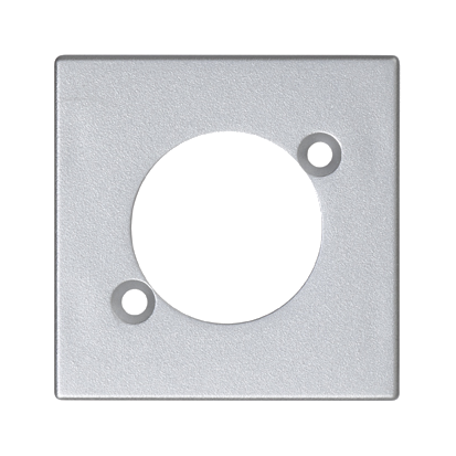 Płytka K45 do gniazd XLR (NEUTRIK); aluminium - K122/8 - KONTAKT SIMON