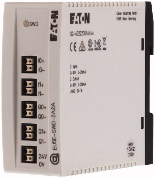 MODUŁ 2 WEJŚĆ I 2 WYJŚĆ ANALOGOWYCH EU5E-SWD-2A2A . - 144063 - EATON