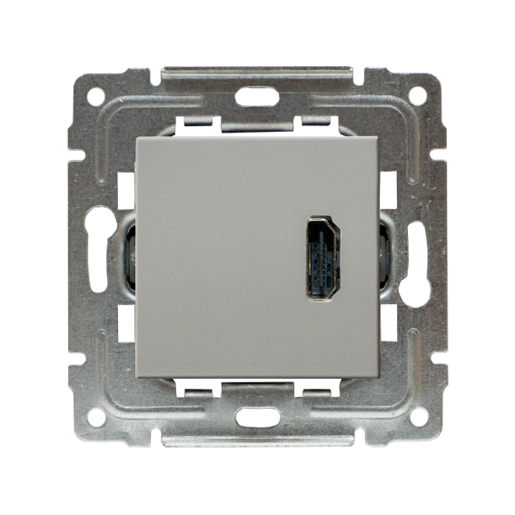 GNIAZDO MULTIMEDIALNE HDMI, BEZ RAMKI HDMI 180ST. TYP ŻEŃSKIE A. - 454150 - KOS