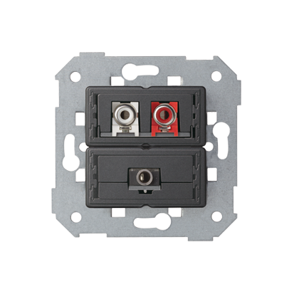 Gniazdo Mini jack + 2 RCA - 7501092-039 - KONTAKT SIMON