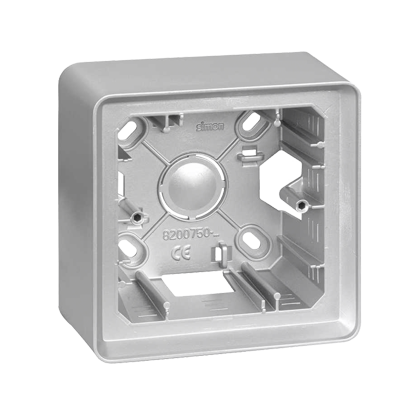 Puszka natynkowa 1-krotna; aluminium - 8200750-093 - KONTAKT SIMON