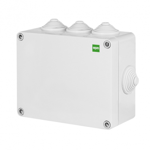 PUSZKA N/T 130X95X58 (8 DŁAWIC) SZARY INDUSTRIAL . - 2703-02 - ELEKTRO-PLAST NASIELSK