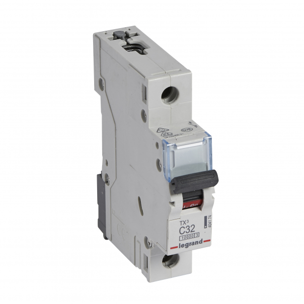WYŁĄCZNIK NADPRĄDOWY C 32A 1-POLOWY CHARAKTERYSTYKA CSERII TX3 S 311 - 404174 - LEGRAND