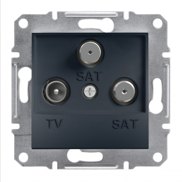 GNIAZDO TV-SAT-SAT KOŃCOWE (1DB) BEZ RAMKI ANTRACYT ASFORA. - EPH3600171 - SCHNEIDER ELECTRIC