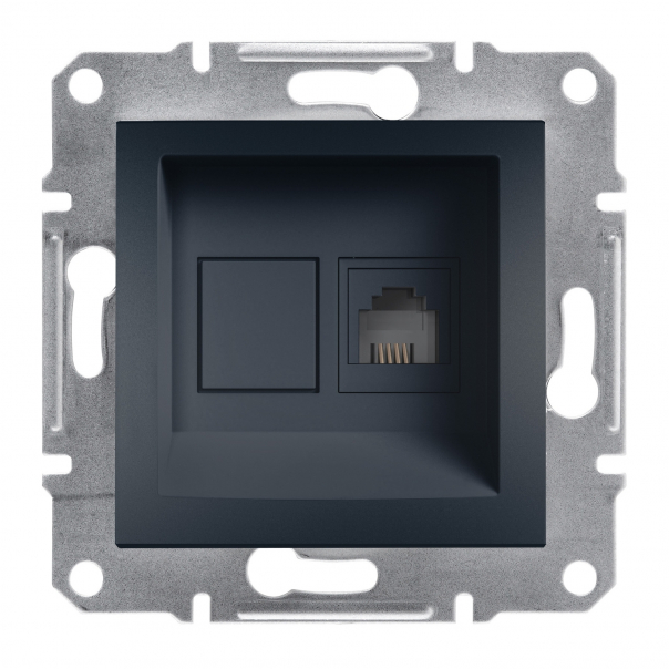 GNIAZDO TELEFONICZNE BEZ RAMKI ANTRACYT ASFORA. - EPH4100171 - SCHNEIDER ELECTRIC