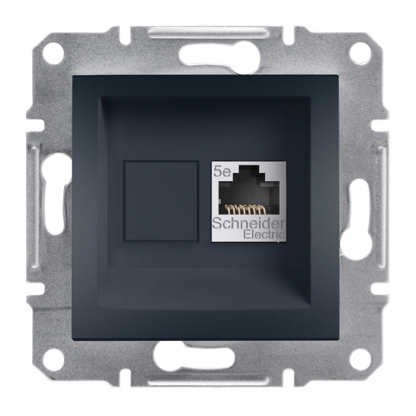 GNIAZDO KOMPUTEROWE KAT.5E STP BEZ RAMKI ANTRACYT ASFORA. - EPH5000171 - SCHNEIDER ELECTRIC