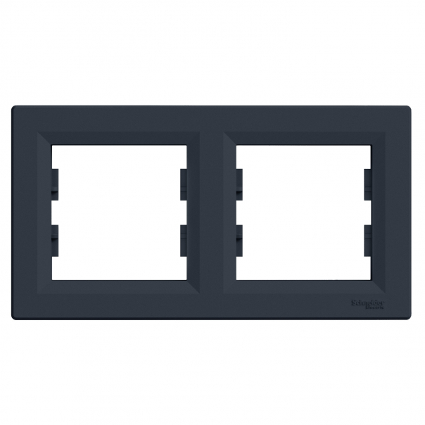 RAMKA PODWÓJNA POZIOMA ANTRACYT ASFORA. - EPH5800271 - SCHNEIDER ELECTRIC