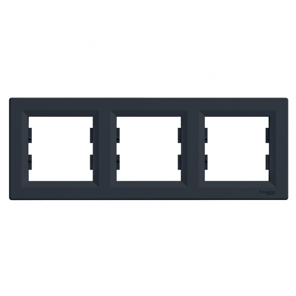 RAMKA POTRÓJNA POZIOMA ANTRACYT ASFORA. - EPH5800371 - SCHNEIDER ELECTRIC