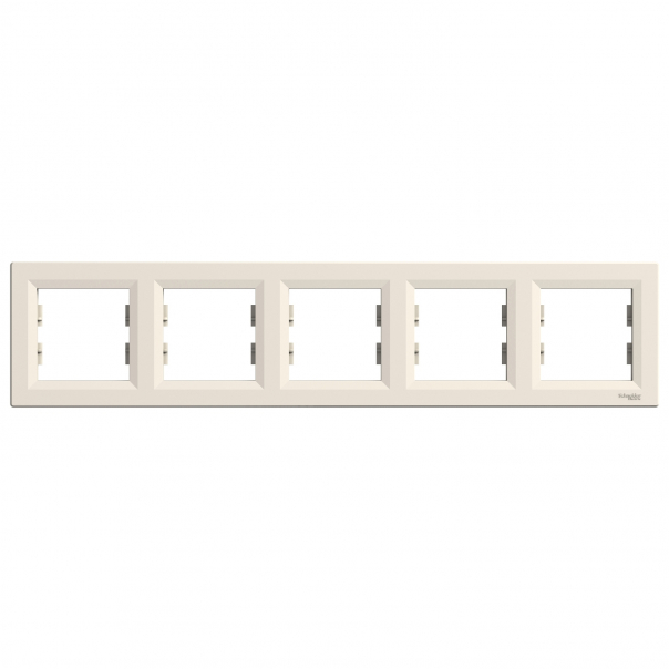 RAMKA PIĘCIOKROTNA POZIOMA KREMOWA ASFORA. - EPH5800523 - SCHNEIDER ELECTRIC