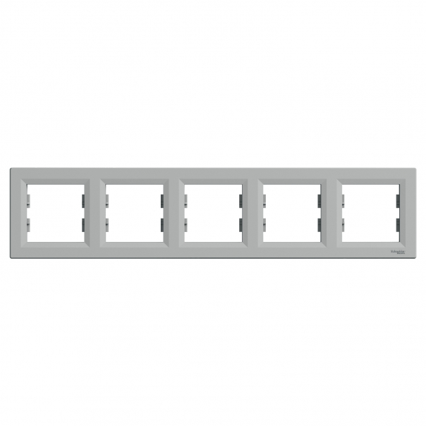RAMKA PIĘCIOKROTNA POZIOMA ALUMINIUM ASFORA - EPH5800561 - SCHNEIDER ELECTRIC