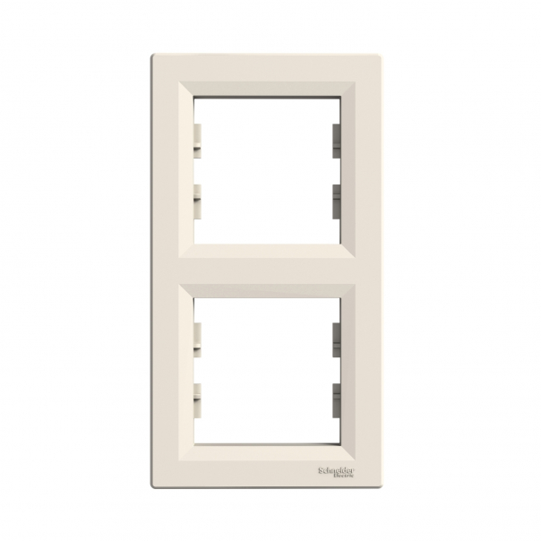 RAMKA PODWÓJNA PIONOWA KREMOWA ASFORA. - EPH5810223 - SCHNEIDER ELECTRIC