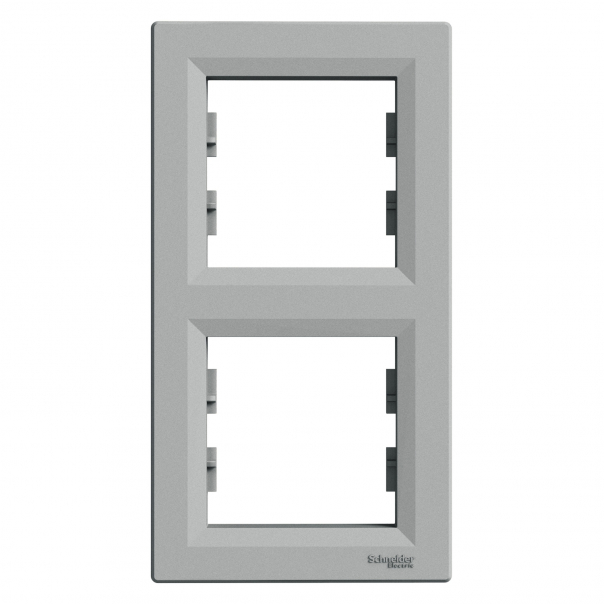 RAMKA PODWÓJNA PIONOWA ALUMINIUM ASFORA - EPH5810261 - SCHNEIDER ELECTRIC