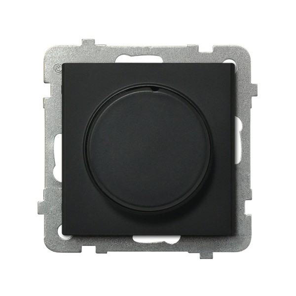 ŚCIEMNIACZ UNIWERSALNY DO OBCIĄŻENIA ŻAROWEGO HALOGENOWEGO ORAZ LED  0-100W CZARNY METALIK SONATA - ŁP-8RL2/m/33 - OSPEL
