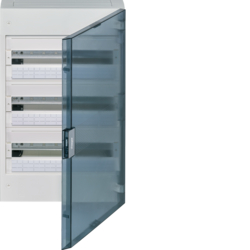 ROZDZIELNICA NATYNKOWA 3X18M IP40 DRZWI TRANSPARENTNE VEGA. - VB318TB - HAGER