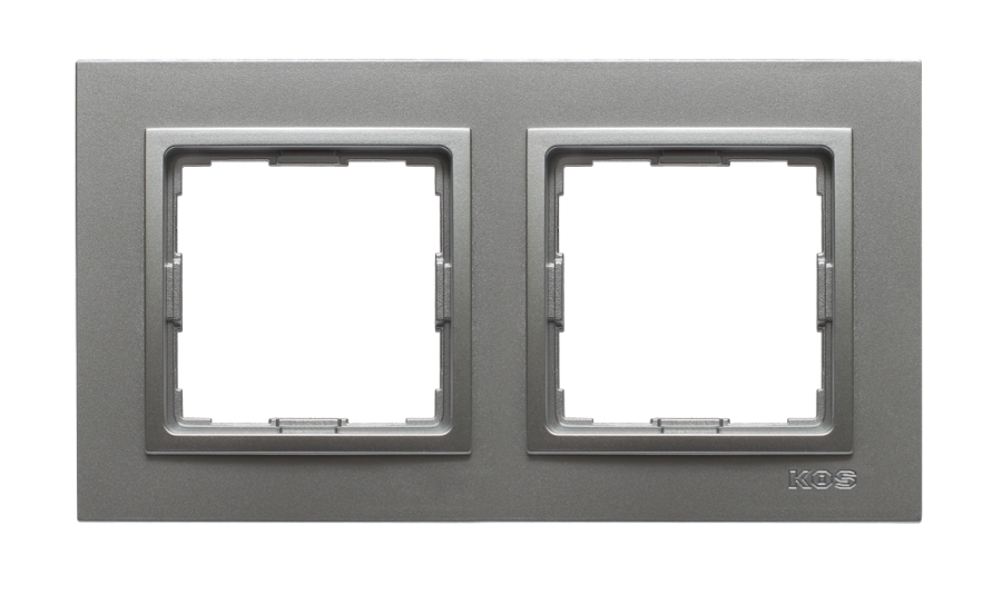 RAMKA PODWÓJNA ALUMINIUM VENA2 - 524082 - KOS