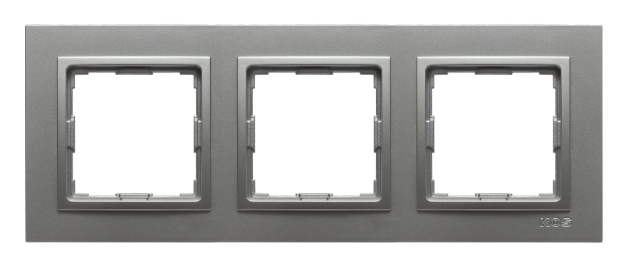 RAMKA POTRÓJNA ALUMINIUM VENA2 - 524083 - KOS