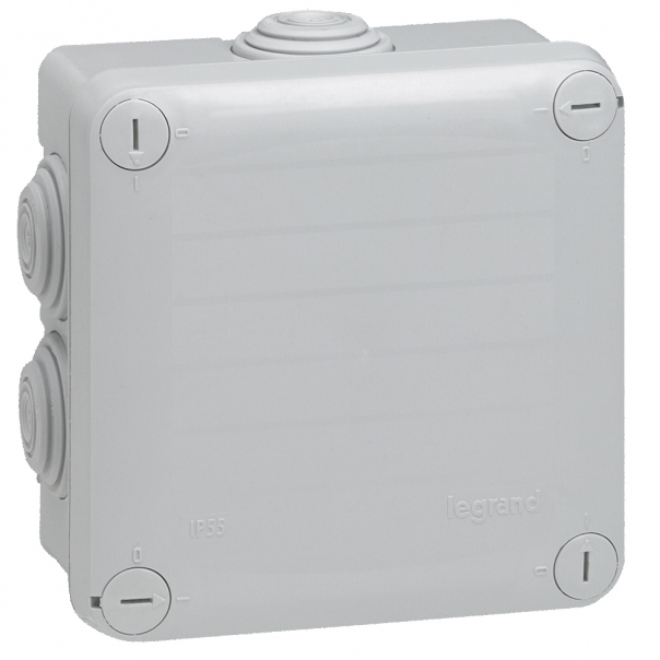 PUSZKA 105X105X55 WEJ.7 SZARA PLEXO (STARY MODEL 092136). - 092022 - LEGRAND