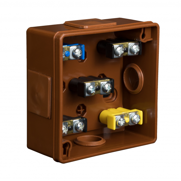 PUSZKA N/T 86X86X40MM IP55 DEKIEL KLIK-KLAK Z ZACISKAMI BRĄZ VP 001-52. - 61.105 - ZAKŁAD PRODUKCYJNO - HANDLOWY "ELEKTRO-PLAST" SPÓŁKA Z OGRANICZONĄ ODPOWIEDZIALNOŚCIĄ