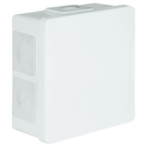 PUSZKA NATYNK 86X86X40MM BEZ ZACISKÓW DEKIEL KLIK-KLAK IP55 BIAŁY VP 002-01 - 61.107 - ELEKTROPLAST OPATÓWEK