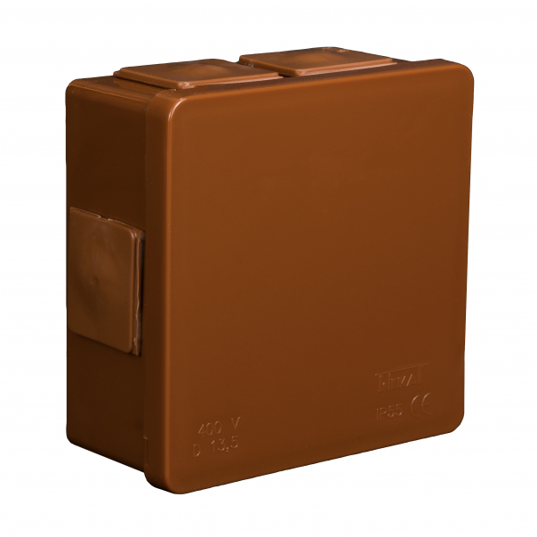 PUSZKA N/T 86X86X40MM IP55 DEKIEL KLIK-KLAK BRĄZ VP 002-02. - 61.108 - ZAKŁAD PRODUKCYJNO - HANDLOWY "ELEKTRO-PLAST" SPÓŁKA Z OGRANICZONĄ ODPOWIEDZIALNOŚCIĄ