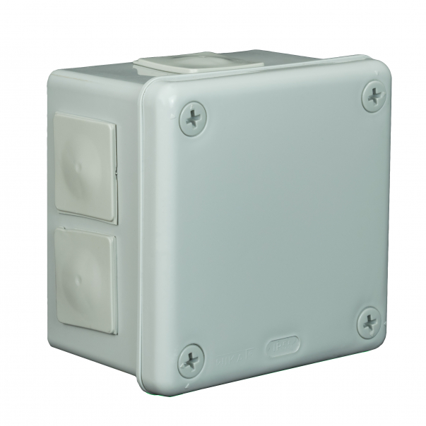 PUSZKA N/T 98X98X65MM IP55 BEZ ZACISKÓW DEKIEL NA 4 WKRĘTY POPIEL VP 043-03. - 61.150 - ZAKŁAD PRODUKCYJNO - HANDLOWY "ELEKTRO-PLAST" SPÓŁKA Z OGRANICZONĄ ODPOWIEDZIALNOŚCIĄ