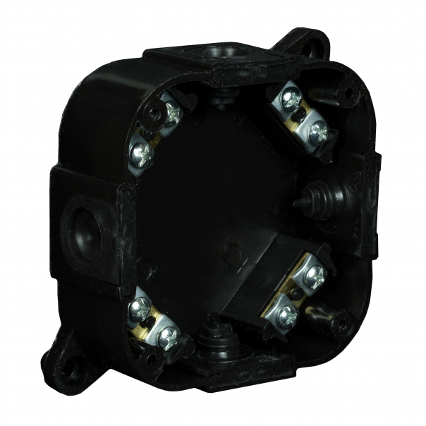 PUSZKA N/T 88X88X40MM IP44 400V Z ZACISKAMI CZARNA VP 074-55. - 61.176 - ZAKŁAD PRODUKCYJNO - HANDLOWY "ELEKTRO-PLAST" SPÓŁKA Z OGRANICZONĄ ODPOWIEDZIALNOŚCIĄ