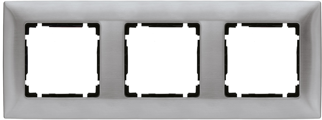 RAMKA POTRÓJNA INOX VENA EXCLUSIVE METAL. - 5143283 - KOS