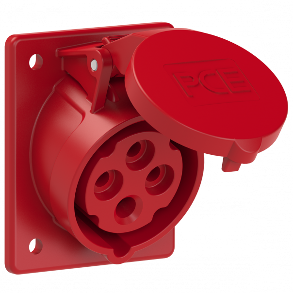 GNIAZDO TABLICOWE SKOŚNE TWIST  16A 400V 3P+Z 70x85mm  - 414-6 - PCE