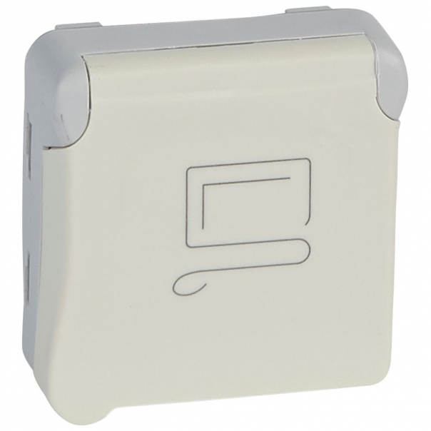 GNIAZDO POJEDYNCZE 2P+Z Z BLOKADĄ BIAŁE/ ECRU 16A-250V~ PLEXO55 - 069623 - LEGRAND