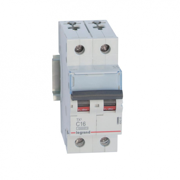 WYŁĄCZNIK NADPRĄDOWY C 16A 2-POLOWY CHARAKTERYSTYKA C SERII TX3 S 312 - 404205 - LEGRAND