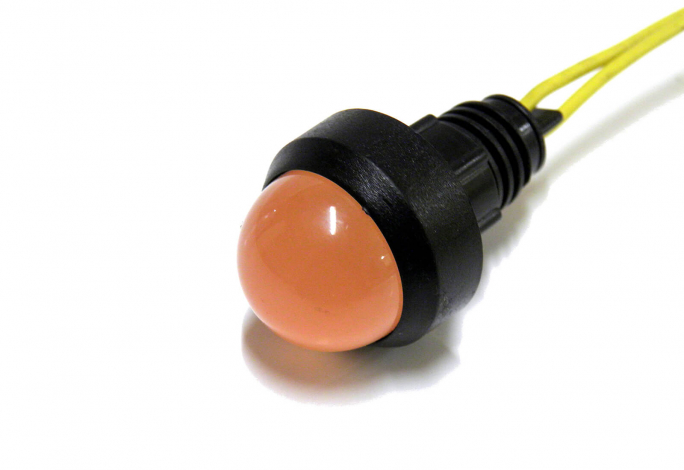 KONTROLKA DIODOWA, KLOSZ 20 MM, 230V POMARAŃCZOWY. - 84520008 - SIMET