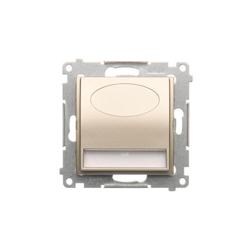 Oprawa oświetleniowa LED, 14 V DC, 0.42 W, białe ciepłe 3100 K; złoty mat !Wymagany zasilacz 14V - DOS14.01/44 - KONTAKT SIMON