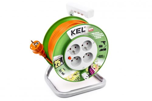 PRZEDŁUŻACZ BĘBNOWY STANDARD LINE 20MB H05VV-F POMARAŃCZOWY 3X1,0 IP44 4 GNIAZDA ZE STYKIEM OCHRONNYM 230V - PB-ST/M/20M/3X1/H05VV-F POMARAŃCZ - PLASTROL