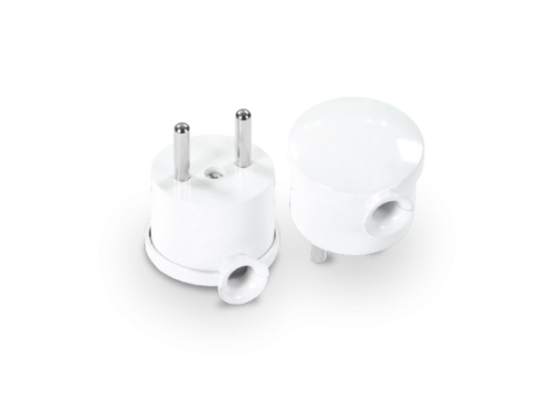 WTYCZKA KĄTOWA MINI ROZBIERALNA 16A 250V 2P BIAŁY - WT-10 BIAŁY - PLASTROL