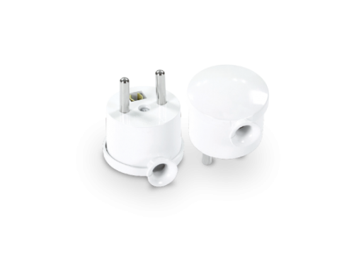 WTYCZKA KĄTOWA ROZBIERALNA "MINI" POJEDYNCZA 16A, 250V BIAŁY - WT-15 BIAŁY - PLASTROL
