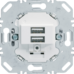 MECHANIZM GNIAZDA USB ŁADOWANIA 3.0A 230V BIAŁY MAT ONE.PLATFORM - 260209 - HAGER