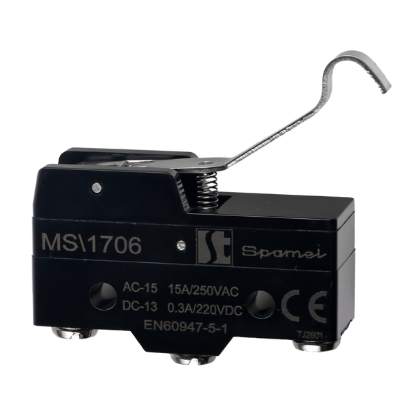 ŁĄCZNIK MINIATUROWY DŹWIGNIA GIĘTA DŁUGA. - MS\1706 - SPAMEL