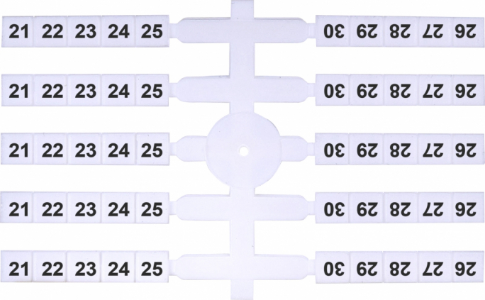 OZNACZNIK ELASTYCZNY (20 X 10 SZT.) EO3 21-30 - 003901756 - ETI