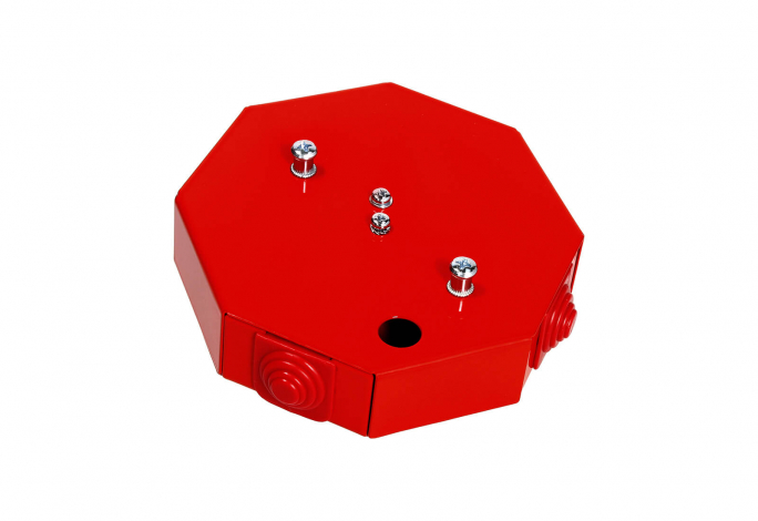 PUSZKA NATYNK PRZECIWPOŻAROWA 3x2x4MM2 123x115x28MM Z BEZPIECZNIKIEM 0,375A E90 IP20 OŚMIOKĄTNA - 84621606 - SIMET