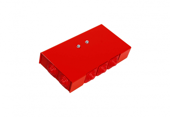 Puszka przeciwpożarowa, prostokątna, E90, z bezpiecznikiem 0,375A, 2x3x4mm2, 166x88x30 mm. - 84622606 - SIMET